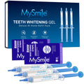 Teeth Whitening Gel Refill Pack, 3 X 3Ml Gentle Enamel Safe Non-Sensitive Whitening Gel for Teeth Whitening Kit, 2Pcs Teeth Whitening Strips, No Light, Mint, 1 Pack