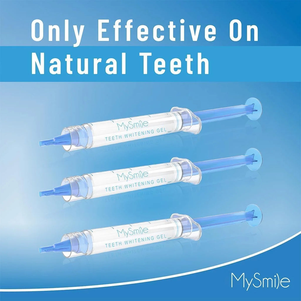 Teeth Whitening Kit & Teeth Whitening Strips, Non-Sensitive Teeth Whitening Gel, 5-LED Teeth Whitening Light, Remove Years of Stains, Mint
