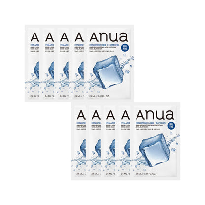 Anua Anua 8 Hyaluronic Acid Catechin Cool Slim Mask 24ml X 10ea – Facial Mask product image