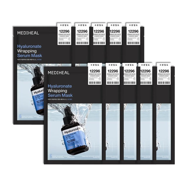 MEDIHEAL MEDIHEAL Hyaluronate Wrapping Serum Mask 25ml X 10ea – Facial Mask product image
