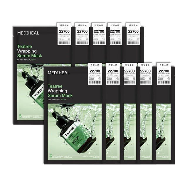 MEDIHEAL MEDIHEAL Teatree Wrapping Serum Mask 25ml X 10ea – Facial Mask product image