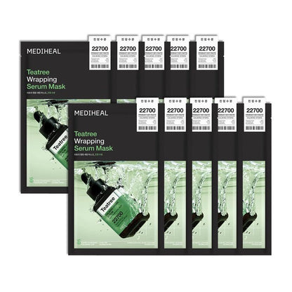 MEDIHEAL MEDIHEAL Teatree Wrapping Serum Mask 25ml X 10ea – Facial Mask product image